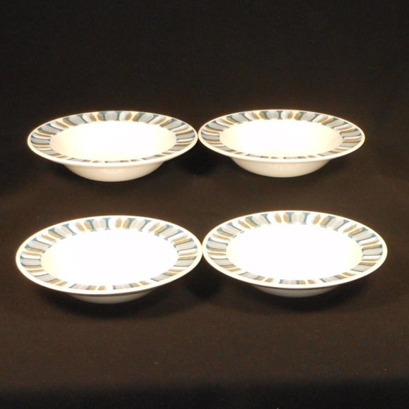 4 Ridgway Staffordshire ironstone ware Vogue dessert bowls - Picture 2 of 4